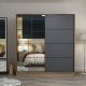 HANAH HOME Ormar sa ogledalom Kale - 7167, siva/krem - 506MNR2644