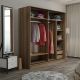 HANAH HOME Ormar sa ogledalom Kale - 7167, siva/krem - 506MNR2644