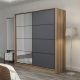HANAH HOME Ormar sa ogledalom Kale - 7167, siva/krem - 506MNR2644