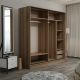 HANAH HOME Ormar sa ogledalom Kale - 7167, siva/krem - 506MNR2644