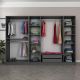 HANAH HOME Ormar Kale 6092, crna - 506MNR2729