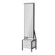 HANAH HOME Sto za šminkanje Elegante, bela/crna - 506MNR3410