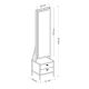 HANAH HOME Sto za šminkanje Elegante, bela/crna - 506MNR3410