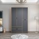 HANAH HOME Ormar Elina 8163, braon/antracit - 506MNR3729