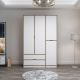 HANAH HOME Ormar Elina 8165, bela/braon - 506MNR3730