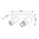 Rabalux Zidna lampa Zircon GU10 2X MAX 5W mat crno (5070) - 5070