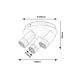 Rabalux Plafonjera Zircon GU10 3X MAX 5W mat crno (5071) - 5071