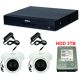 DAHUA Kamere SET-13 - 2 kamere Full HD dome+dvr+hdd+napajanje 3TB - 39832