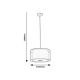 RABALUX Visilica Aneta crna, E27 40W - 5096