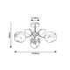 Rabalux Plafonjera Fauna E27 3x MAX 40W zlatna (5098) - 5098