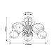 Rabalux Plafonjera Fauna E27 5x MAX 40W zlatna (5099) - 5099
