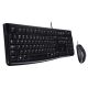 LOGITECH Žična tastatura i miš MK120 US, crni - 5099206020665