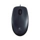 Logitech M100 Optical Corded Mouse, Black - 5099206070462