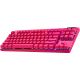 LOGITECH G PRO X TKL Lightspeed Gaming Keyboard, Pink, US, BT Tactile - EP1897118