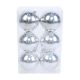 Novogodišnje kugle 8cm set 6/1, srebrna - 51-030000