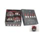 Novogodišnje kugle 7.5cm u ukrasnoj kutiji set 4/1, crna - 51-044000