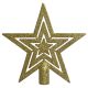 Novogodišnji ukras vrh za jelku Zvezda, zlatna - 51-612000