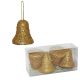 Novogodišnji ukrasi zlatno Zvono, set 1/4 - 51-842000