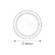 Rabalux Plafonjera Ufo E27 2x MAX 60W bela (5131) - 5131
