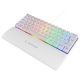 RAMPAGE Tastatura žična gaming PLOWER K60 mehanička plavi switch bela 37254 - EP3097959