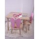 HANAH HOME Set sto i stolica za decu Bunny, roze/svetlobraon - 517BMB1123