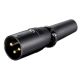 Audio XLR utikač S23/BK, crna - 44068
