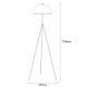 OPVIQ Podna lampa Can NT 113, crna/zlatna - EP3008239