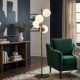 OPVIQ Podna lampa Faze NT 115, zlatna/bela - EP3008242