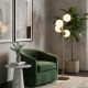 OPVIQ Podna lampa Faze NT 115, zlatna/bela - EP3008242