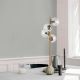 OPVIQ Podna lampa Faze NT 116, zlatna/providna - EP3008245