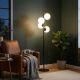 OPVIQ Podna lampa Faze NT-115-1, crna/bela - EP3008248