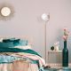 OPVIQ Podna lampa Tulip 13816, zlatna/bela - EP3008254