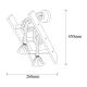 OPVIQ Zidna lampa Erebos 120-A, braon - EP3008275