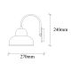 OPVIQ Zidna lampa Berceste 180VINTAGE-A, zlatna - EP3008290