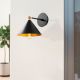 OPVIQ Zidna lampa Berceste 185BLACK-A, crna/zlatna - EP3008308