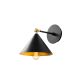 OPVIQ Zidna lampa Berceste 185BLACK-A, crna/zlatna - EP3008308