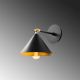 OPVIQ Zidna lampa Berceste 185BLACK-A, crna/zlatna - EP3008308