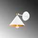 OPVIQ Zidna lampa Berceste 185WHITE-A, bela/zlatna - EP3008311