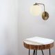 OPVIQ Zidna lampa Daisy 146-A, zlatna/bela - EP3008335