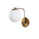 OPVIQ Zidna lampa Daisy 146-A, zlatna/bela - EP3008335