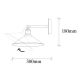 OPVIQ Zidna lampa Berceste 250-A, crna - EP3008338