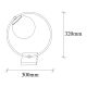 OPVIQ Stona lampa Dolunay NT-100, crna/bela - EP3008359