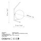 OPVIQ Stona lampa Luminar 14166, zlatna/bela - EP3008386