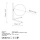 OPVIQ Stona lampa Luminar 14171, zlatna/bela - EP3008389