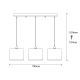 OPVIQ Visilica Berceste 195WHITE-S1, bela/crna - EP3008534
