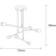 OPVIQ Luster Flower 162 AV, crna - EP3004342