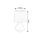 RABALUX Stona lampa Wendy braon E14 40W - 5221