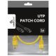 GEMBIRD PP12-1.5M/Y Mrezni kabl, CAT5e UTP Patch cord 1.5m yellow - 44118