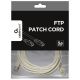 GEMBIRD PP22-3M Mrezni kabl FTP Cat5e Patch cord, 3m grey - 44145
