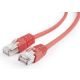 GEMBIRD PP22-1M/R Mrezni kabl FTP Cat5e Patch cord, 1m red - 44138